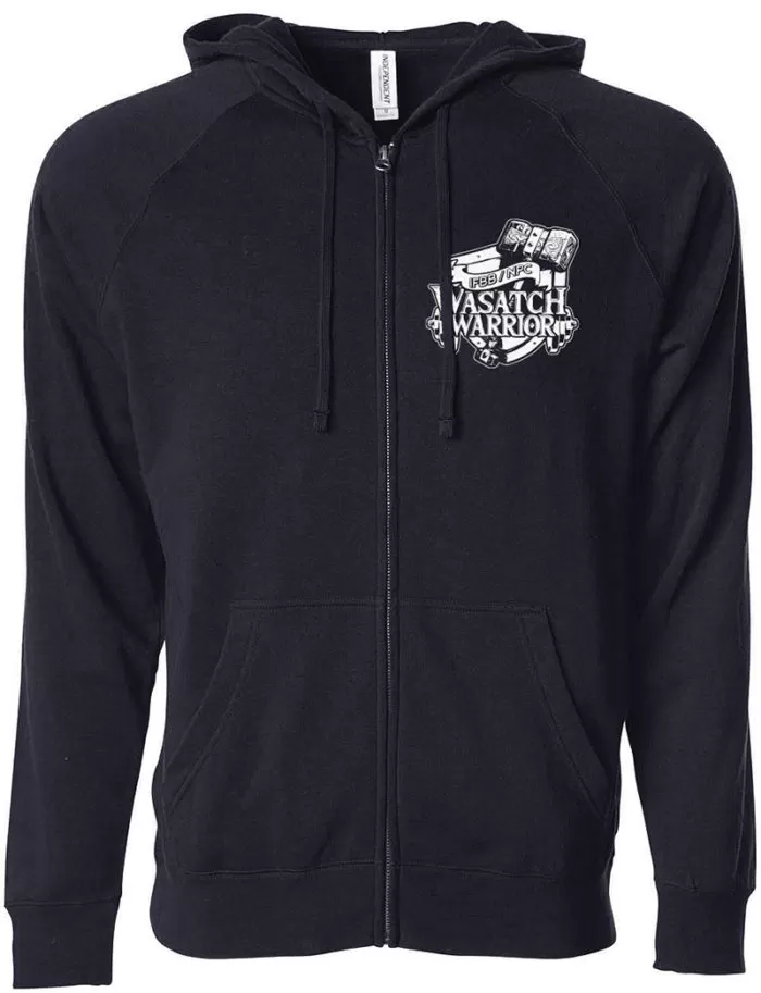 Wasatch Warrior Zip Up Hoodie Back