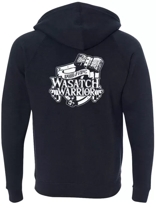 Wasatch Warrior Zip Up Hoodie Back